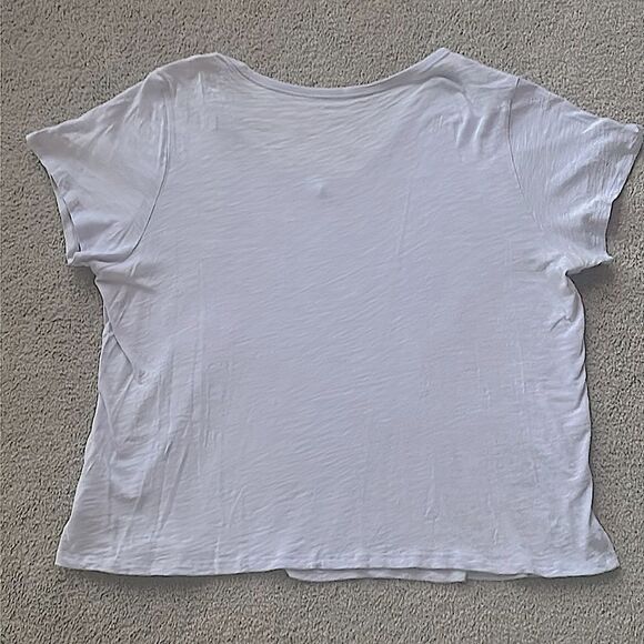 Old Navy Everywear V Neck Slub Knit Tee Shirt in Stained Glass! - Picture 5 of 12
